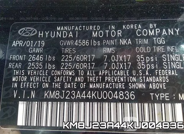 KM8J23A44KU004836 фото 6
