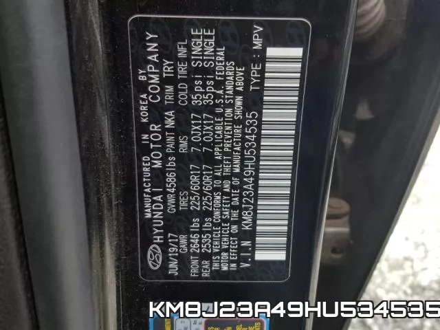 KM8J23A49HU534535 фото 2