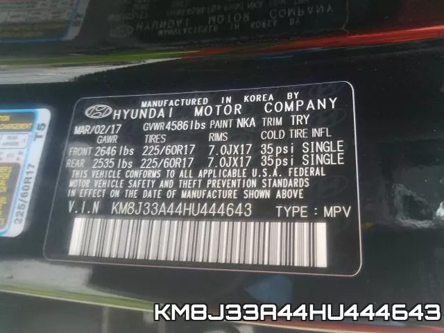 KM8J33A44HU444643 фото 2