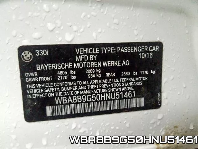 WBA8B9G50HNU51461 фото 2