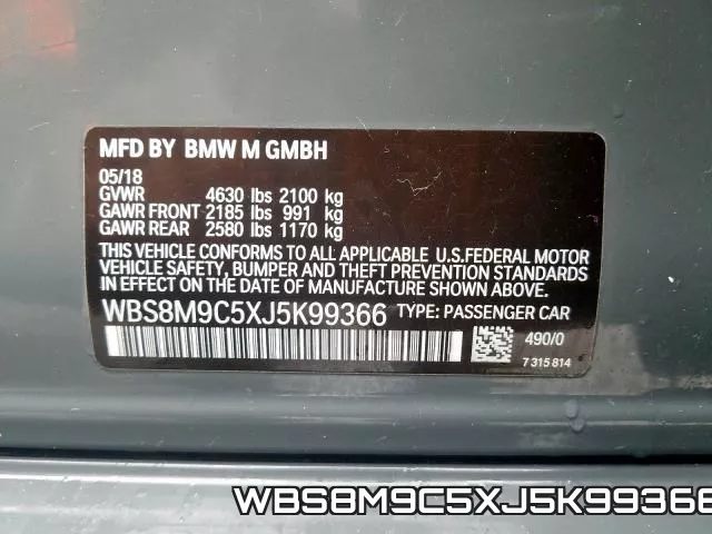 WBS8M9C5XJ5K99366 фото 2