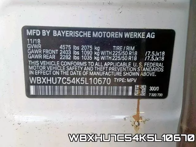 WBXHU7C54K5L10670 фото 2