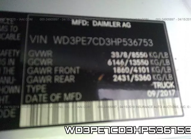 WD3PE7CD3HP536753 фото 8