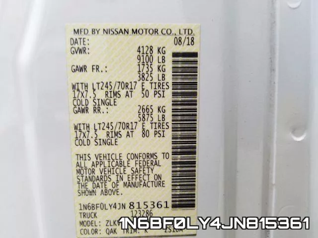 1N6BF0LY4JN815361 фото 2