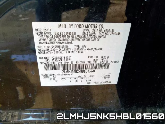 2LMHJ5NK5HBL01560 фото 2