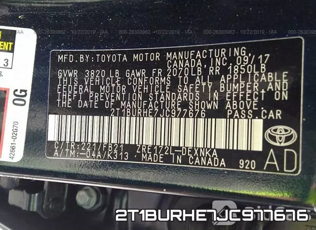 2T1BURHE7JC977676 фото 7