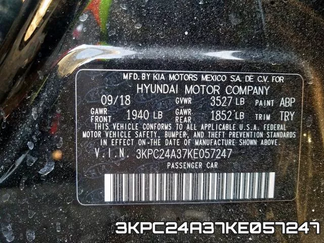 3KPC24A37KE057247 фото 2