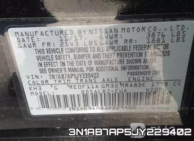 3N1AB7AP5JY229402 фото 4