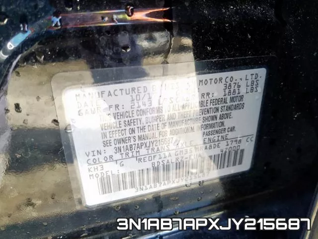3N1AB7APXJY215687 фото 2