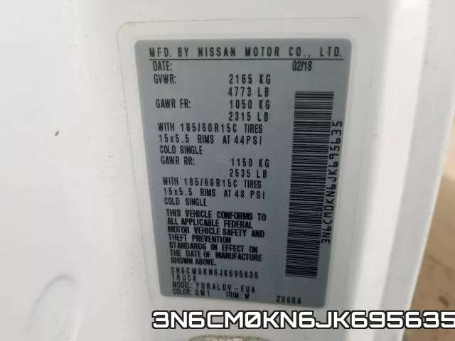 3N6CM0KN6JK695635 фото 2