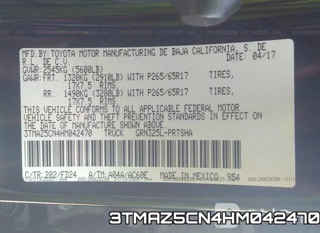 3TMAZ5CN4HM042470 фото 7