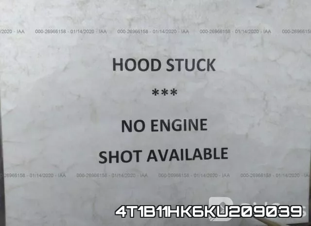 4T1B11HK6KU209039 фото 2