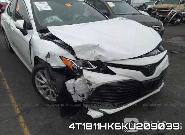 4T1B11HK6KU209039 фото 4