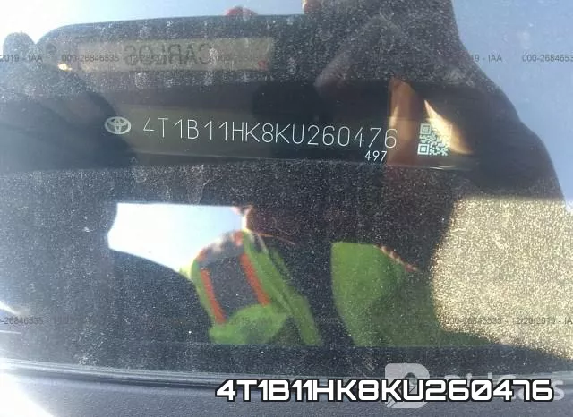4T1B11HK8KU260476 фото 6