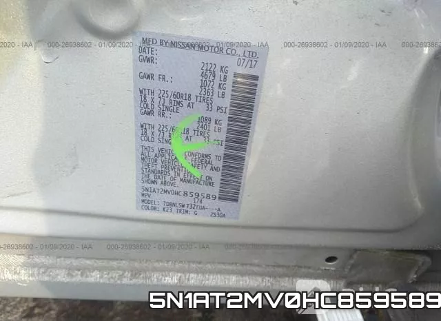 5N1AT2MV0HC859589 фото 6