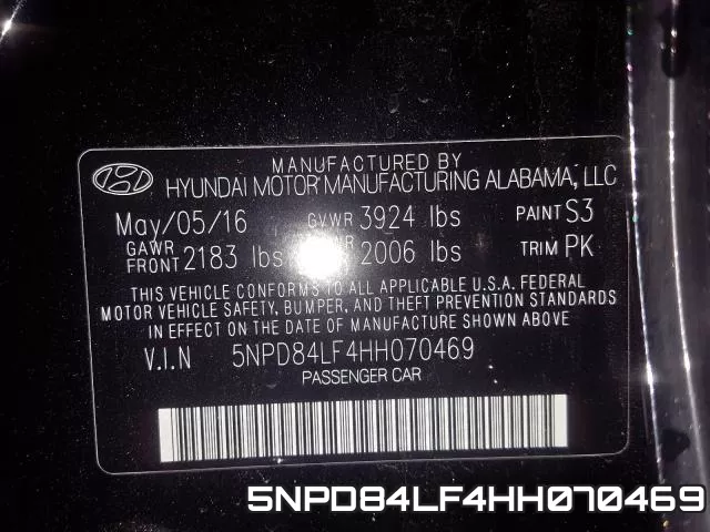 5NPD84LF4HH070469 фото 2