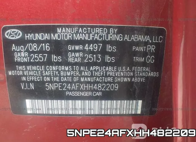 5NPE24AFXHH482209 фото 7
