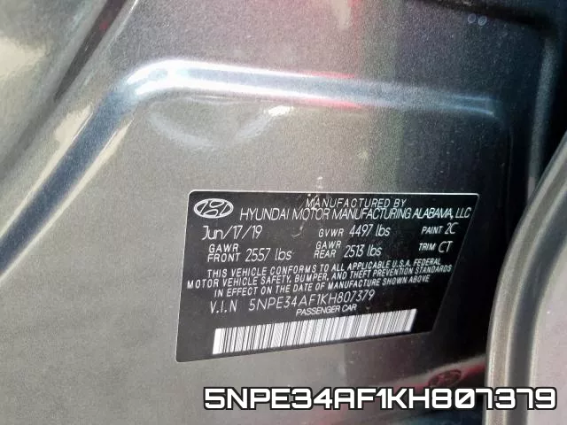 5NPE34AF1KH807379 фото 2