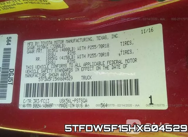 5TFDW5F15HX604529 фото 5