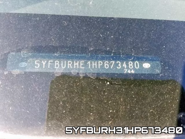 5YFBURH31HP673480 фото 2