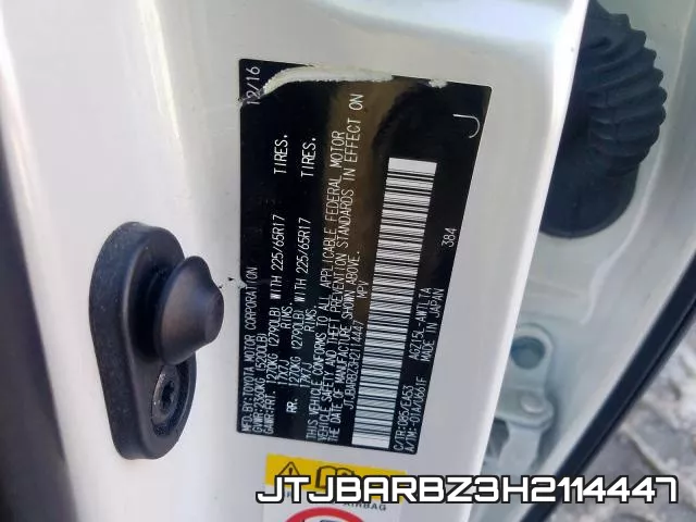 JTJBARBZ3H2114447 фото 2