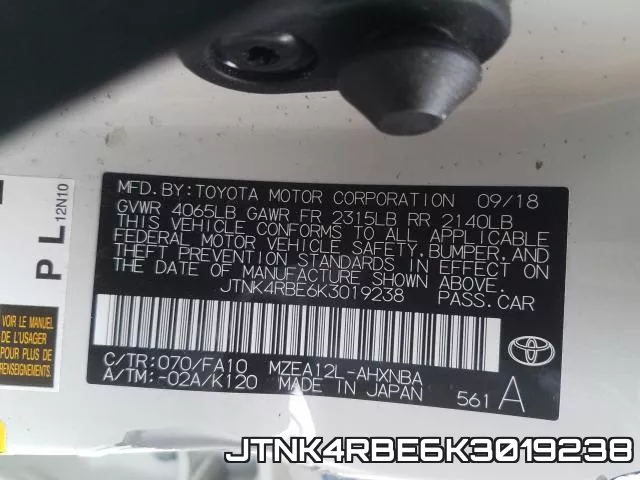 JTNK4RBE6K3019238 фото 2