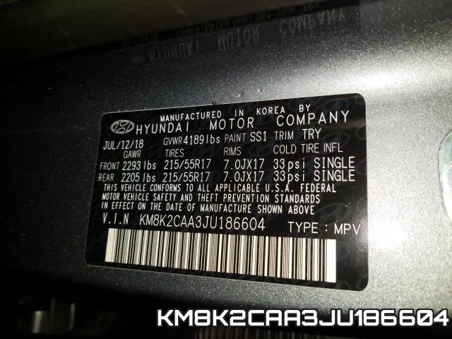 KM8K2CAA3JU186604 фото 2