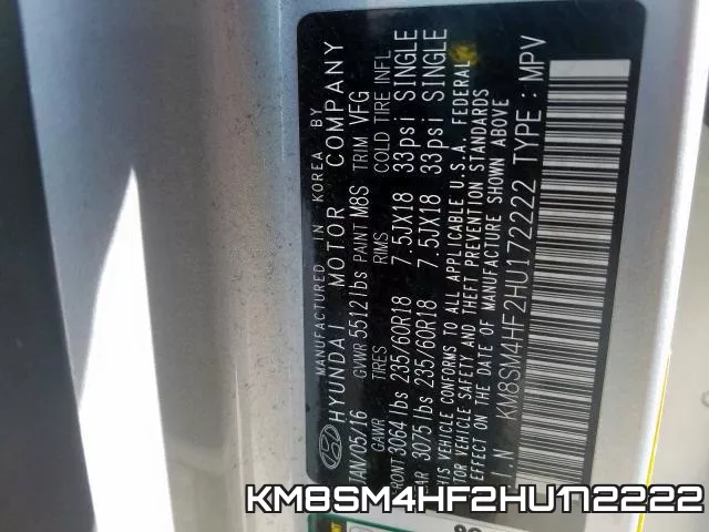 KM8SM4HF2HU172222 фото 2