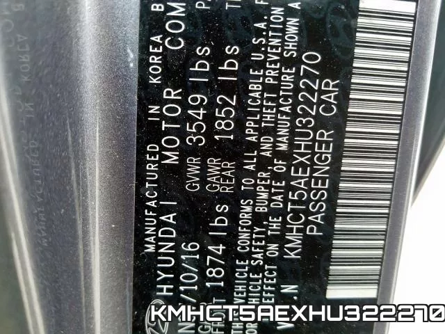 KMHCT5AEXHU322270 фото 2