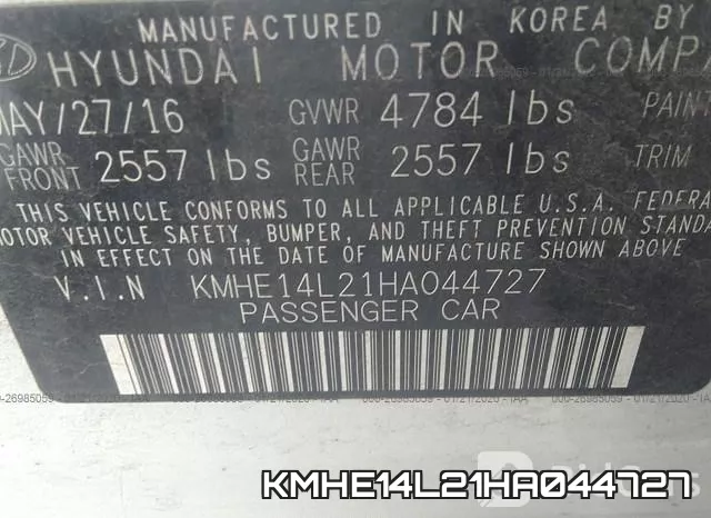KMHE14L21HA044727 фото 7