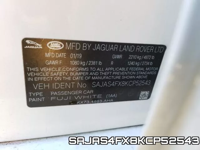 SAJAS4FX8KCP52543 фото 2