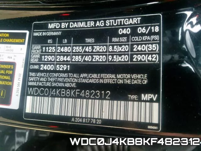 WDC0J4KB8KF482312 фото 2