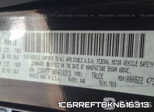 1C6RREFT8KN616313 фото 6