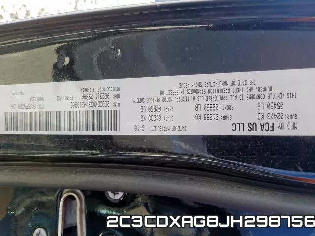 2C3CDXAG8JH298756 фото 2