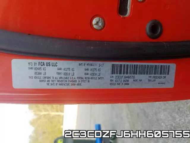 2C3CDZFJ6HH605755 фото 2