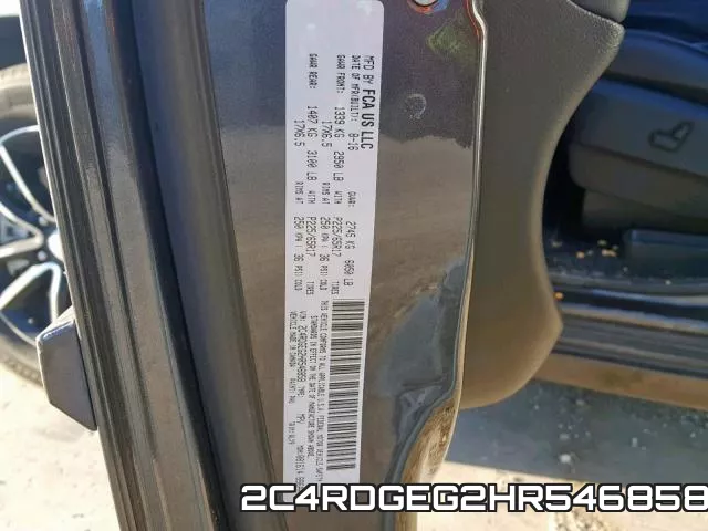 2C4RDGEG2HR546858 фото 2
