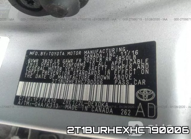 2T1BURHEXHC790006 фото 7