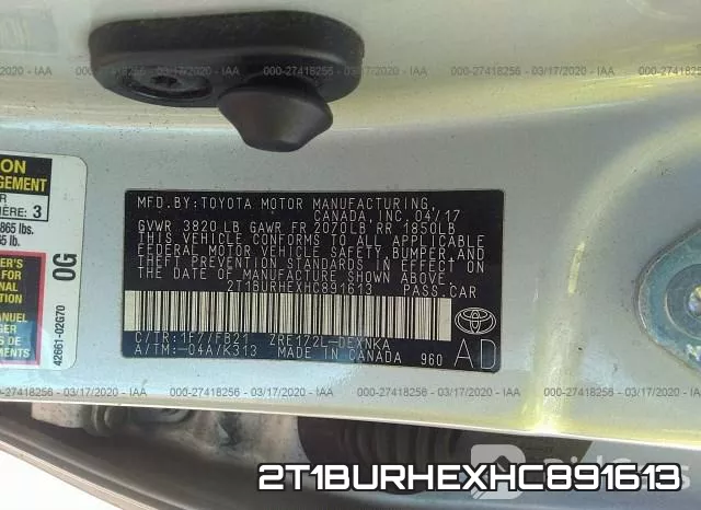 2T1BURHEXHC891613 фото 6