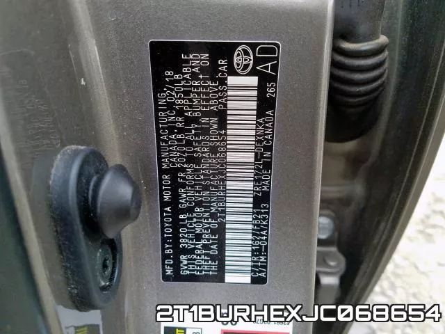 2T1BURHEXJC068654 фото 2