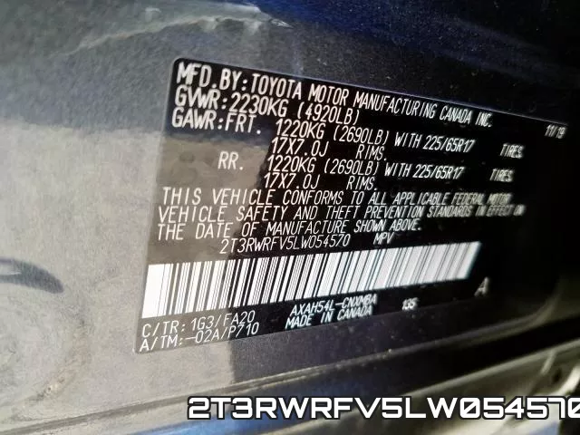 2T3RWRFV5LW054570 фото 2