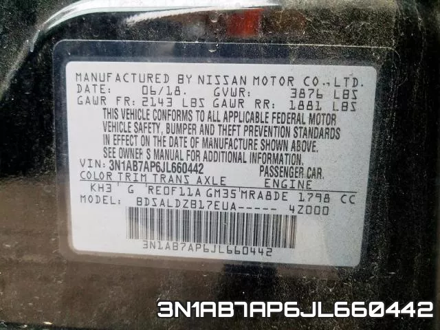 3N1AB7AP6JL660442 фото 2