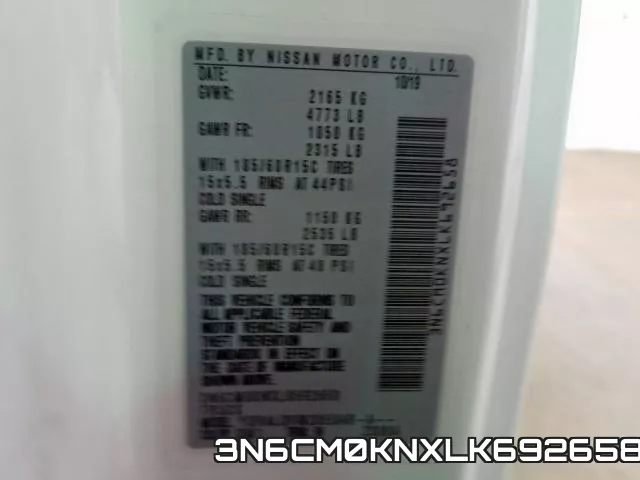 3N6CM0KNXLK692658 фото 2