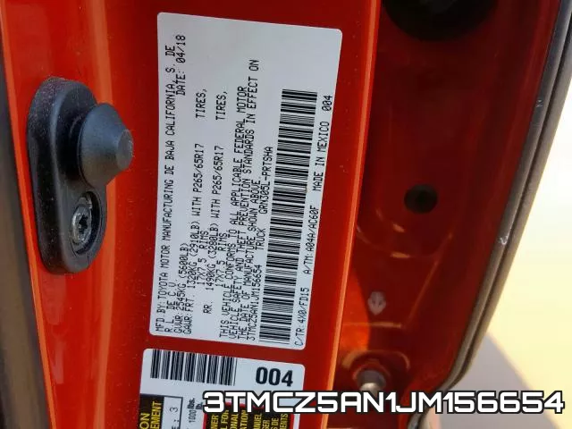 3TMCZ5AN1JM156654 фото 2