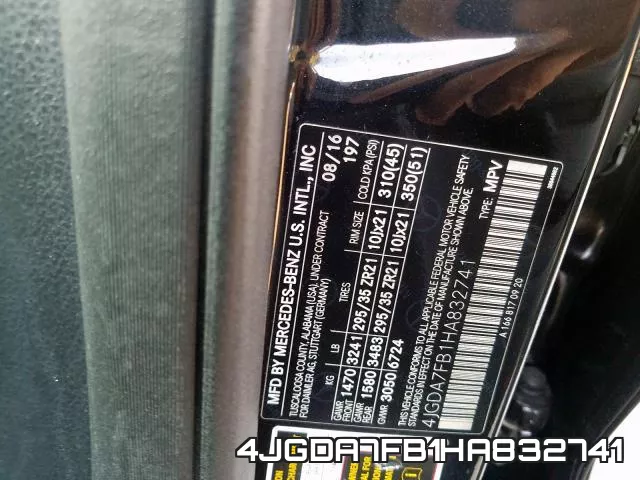 4JGDA7FB1HA832741 фото 2