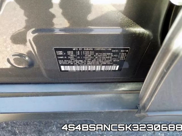 4S4BSANC5K3230688 фото 2