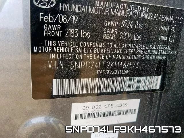5NPD74LF9KH467573 фото 2