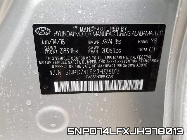 5NPD74LFXJH378013 фото 2