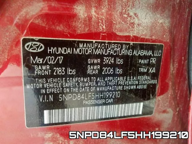 5NPD84LF5HH199210 фото 2