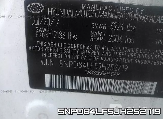 5NPD84LF5JH252719 фото 9