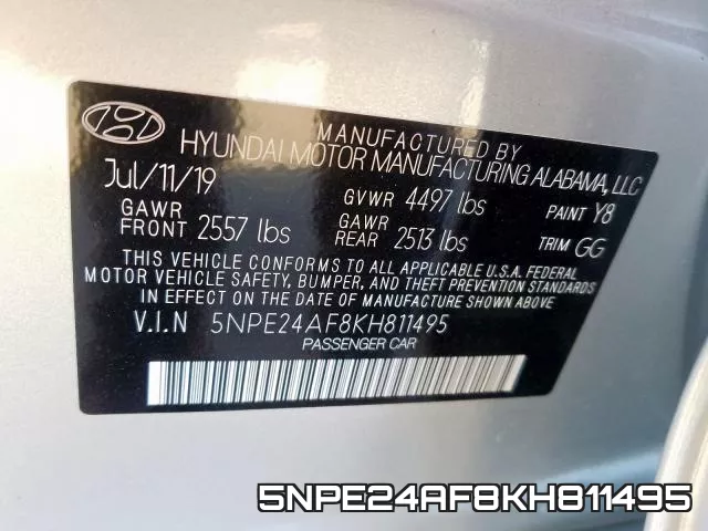 5NPE24AF8KH811495 фото 2
